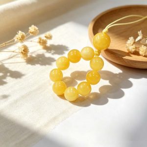 愛麗絲｜享受英式風格的浪漫 黃玉 指環手機扣 吊飾