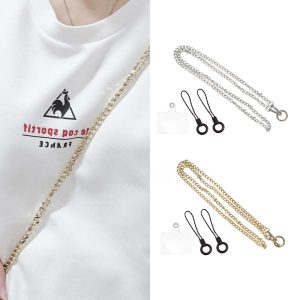 手機斜揹金屬扁鏈 附贈手機墊片 吊飾掛繩 手機掛繩 手機背帶 兼容絕大多數手機殼