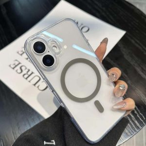 iphone 16/16plus/16pro/16promax 手機殼 防摔殼 清透多彩磁吸防摔殼