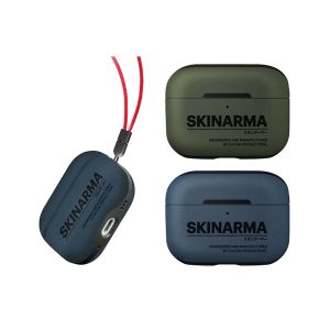 Skinarma｜Airpods Pro 2保護殼 Spunk 潮風格收納保護套 附掛繩 支援無線充電 附贈手腕帶 原廠公司貨