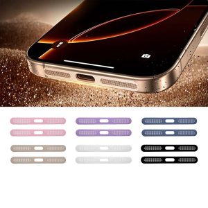 手機喇叭孔金屬防塵網iPhone i16/i15/i14/i13/i12手機防塵貼 一體式充電孔防刮貼