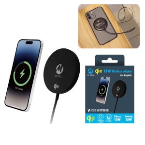 MYCELL｜Qi2認證 15W無線充電器 MIT台灣製造 MagSafe磁吸充電 磁吸感應隨放即充 原廠公司貨
