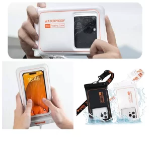 手機防水袋｜IP68 防塵防水 DRIFT 漂浮防水手機袋 抗衝擊邊框 雙面透明 游泳潛水防水手機袋 觸屏防塵