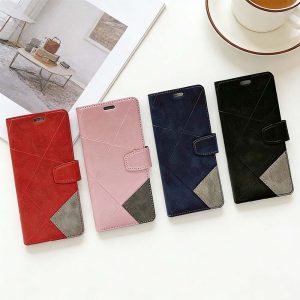 iPhone 11/XR/6+/7+/8+手機殼 防摔殼 北歐風格紋 磁吸帶扣手機皮套 可插卡 手機支架