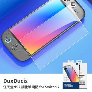 DUX DUCIS｜任天堂 Switch2保護貼 高清亮面 9H鋼化玻璃 透明高清鋼化玻璃 手機螢幕保護貼