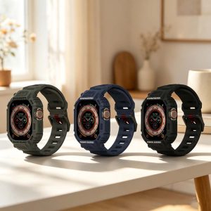 Skinarma｜apple Watch Ultra 1/2/3/4 49mm保護殼＋錶帶 Mecha一體成形錶帶 原廠公司貨