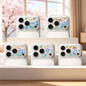 iPhone18Pro/18ProMax/17Pro/17ProMax極光晶雕系列彩繪鏡頭底座貼iCCUPY霧面鏡座膜