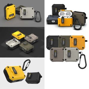 國家地理｜Airpods Pro3保護殼 自動開蓋磁吸耳機保護殼 附扣環 原廠公司貨