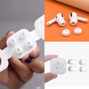 替換耳帽AirPodsPro 2、AirPodsPro耳塞 四入裝（S/L號）入耳式耳塞 矽膠耳套 替換耳塞套