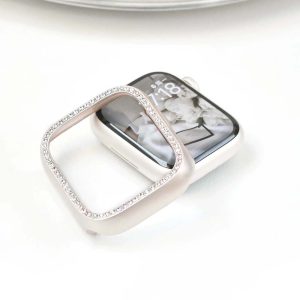 apple Watch 7/8/9 41mm保護殼 閃鑽電鍍邊框保護殼