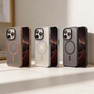 iPhone 16Pro/16ProMax手機殼 防摔殼 精緻優盾 磨砂親膚金屬質感磁吸防摔殼 相機按鍵版