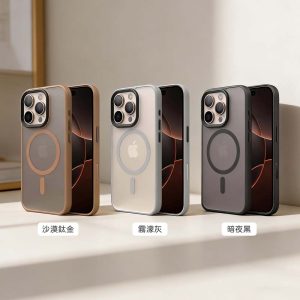 精緻優盾｜防摔殼 磨砂親膚金屬質感磁吸防摔殼 相機按鍵版 iPhone 16Pro/16ProMax手機殼