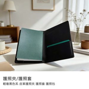 輕奢黑色系 皮革護照夾 護照套 護照包 精密縫線 卡位方便抽取