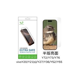 Extrasafe｜vivo Y20/Y21(s)/Y27/Y36/Y52/Y55/Y72/Y73/Y76保護貼ExtraSafe 2.5D半版亮面 9H鋼化玻璃貼