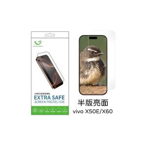 Extrasafe｜vivo X50E/X60保護貼 ExtraSafe 2.5D 半版亮面 9H鋼化玻璃貼