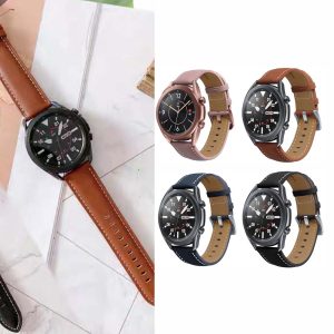 三星/小米/Garmin Quick Releas快拆式錶帶 替換錶帶 復古皮紋針扣式通用錶帶20mm/22mm