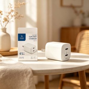 iMos｜支援i18快充 45W GaN PD+QC 氮化鎵極速充電器 蘋果&安卓 PD快充 閃電快速充電 快充插頭 充電插頭
