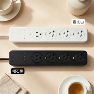 ELEVON 準好拔｜嗶嗶延長線３ｍ－即時顯示用電量 超載嗶嗶警示 過熱自動斷電 電流偵測 插頭可旋轉式鎖固防鬆脫