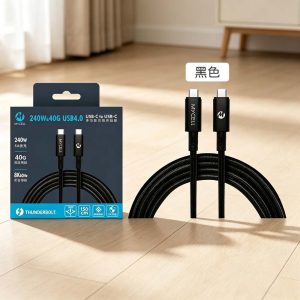 MYCELL｜240W USB4.0 TypeC to TypeC超高速充電多功能傳輸線150cm 充電線材 原廠公司貨