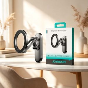 JOYROOM｜健身房高爾夫球場 車用手機架 汽車手機架 雙面磁吸360度旋轉金屬手機支架 JR-ZS520