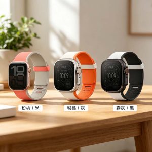 UNIQ｜apple watch 44/45/49/S10 46/S11 46mm錶帶Revix 4th雙色矽膠磁吸錶帶