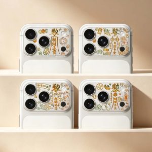 iPhone18Pro/18ProMax/17Pro/17ProMax好運招財符極光晶雕系列 彩繪鏡頭底座貼iCCUPY