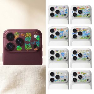 iPhone18Pro/18ProMax/17Pro/17ProMax極光晶雕系列彩繪鏡頭底座貼iCCUPY霧面鏡座膜