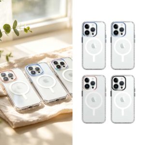 普格爾｜iPhone 15/15Plus/15Pro手機殼冰鑽減壓磁吸防摔保護殼 支持Magsafe原廠公司貨