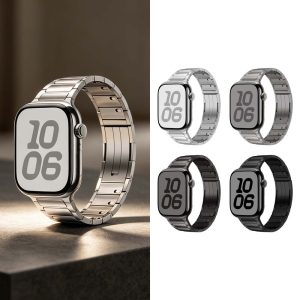apple watch44/45/49/S10/S11/S12 46mm錶帶機械系列 典藏不鏽鋼滑拆扣錶帶 滑拆式免工具