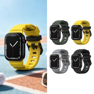 National Geographic 國家地理｜apple watch 44/45/49/S10/S11/S12 46mm錶帶Rugged FKM矽膠錶帶 優異耐熱表現