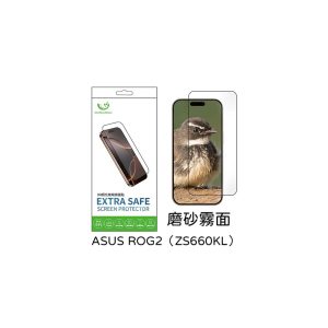 Extrasafe｜ASUS ROG2（ZS660KL）保護貼 ExtraSafe 2.5D 磨砂霧面 9H鋼化玻璃貼