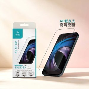 iMos｜iPhone18Pro/Max/17/16/17Pro/Max保護貼2.5D極細黑邊 AR低反光＋高清亮面 鋼化玻璃貼